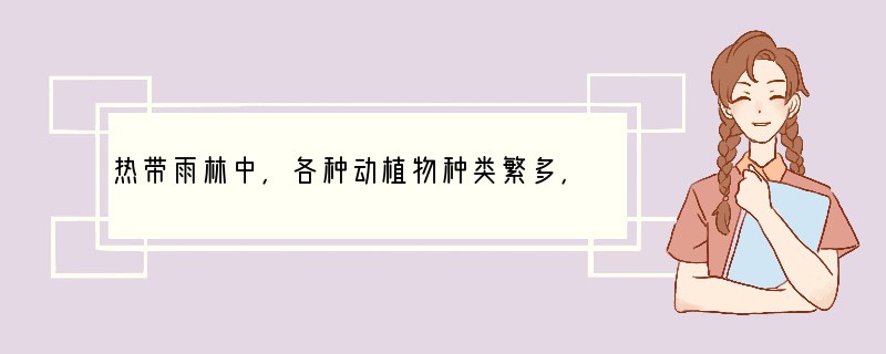 热带雨林中，各种动植物种类繁多，生态环境十分优越。这主要是和下列哪项因素有关[ ]A